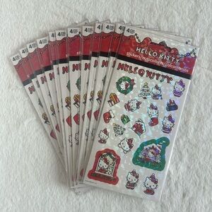 Hello Kitty Sanrio Holiday Christmas Stickers NWT Bundle Stocking Stuffer Gift
